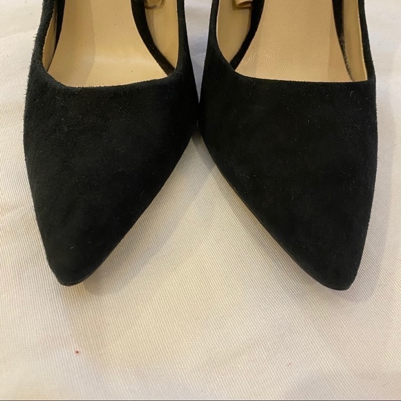 ZARA Black Heels with Gold Size 38 - Picture 4 of 11